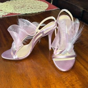 Andrea Mondin Satin Sling Back Heels